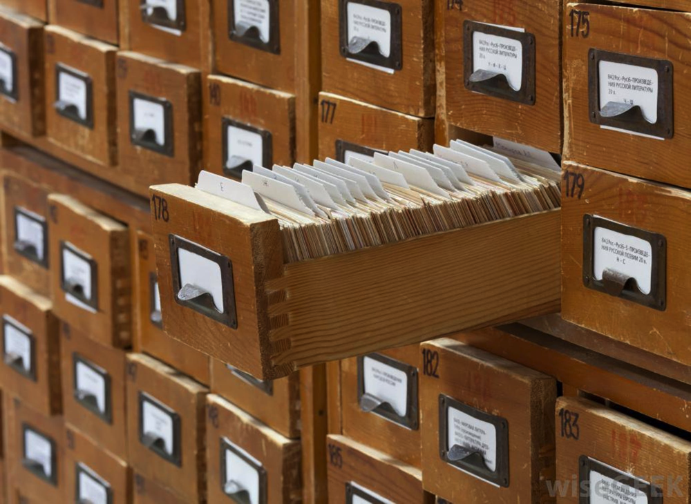 Image of library card catalog
