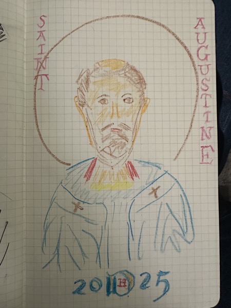 Today’s somewhat less crummy saint picture—Saint Augustine of Canterbury