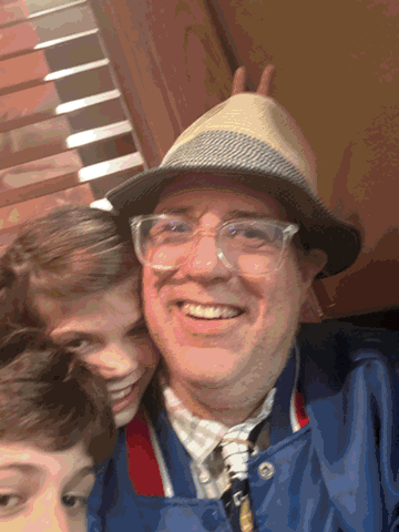 An animated gif of my face from a series of nearly daily photos to see how I’ve aged over the year.